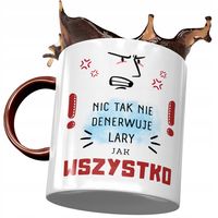 Kubek Bordowy Dla Lary Żony Koleżanki Na Prezent Z Nadrukiem Ze Zdjęciem