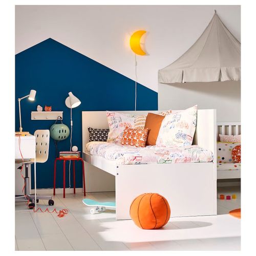 IKEA MARIUS Stołek taboret czerwony na Arena.pl