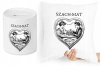 Dla Szachisty Zestaw Poduszka + Skarbonka Prezent Z Nadrukiem Ze Zdjęciem