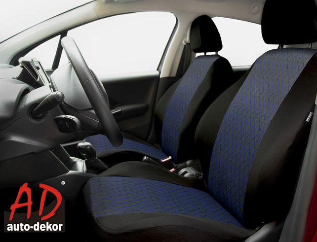 Pokrowce na fotele samochodowe PROFI Niebieskie do SUZUKI SWIFT zdjęcie 3