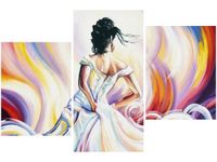 OBRAZ KOBIETA ABSTRAKCIE KOLORÓW