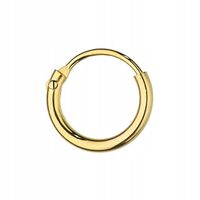 ZŁOTY KOLCZYK KÓŁKO KOŁO 9mm 585 USTA BRWI NOS UCHO