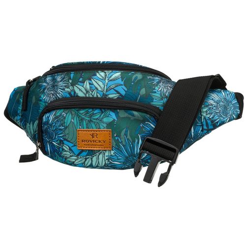 saszetka damska z poliestru w roślinny wzór - rovicky na Arena.pl