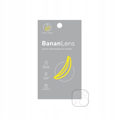 Szkło hartowane 9H BananLens na aparat do Apple iPhone 15 na Arena.pl