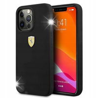 Etui Ferrari Silicone na iPhone 13 Pro Max - czarne