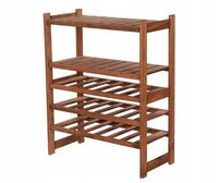 Emaga Regał drewniany do spiżarni wino LSR 5 półek Br