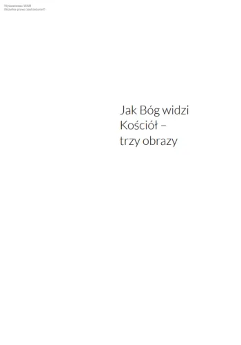 Jak Bóg pomyślał Kościół na Arena.pl