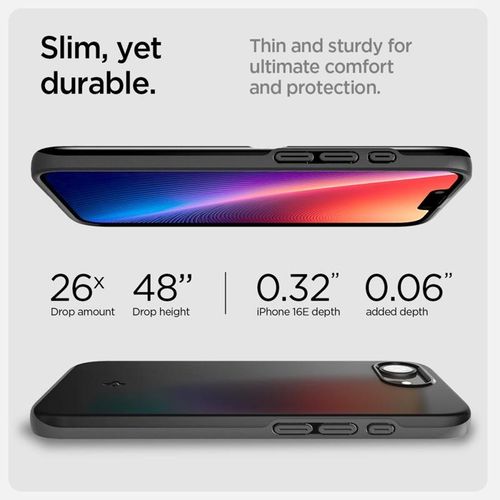 Spigen Thin Fit Mag MagSafe - Etui do iPhone 16e (Czarny) na Arena.pl