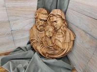 Ikona rzeźba na prezent dla rodziców chrzestnych