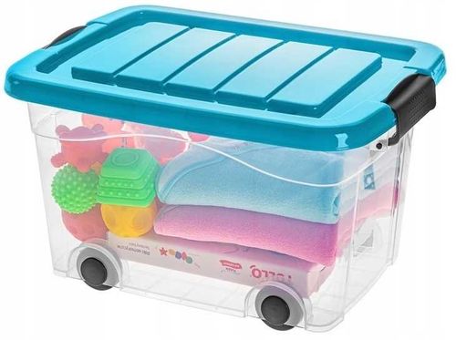 Pojemnik Roller Box 20L, Pokrywa Turkus na Arena.pl