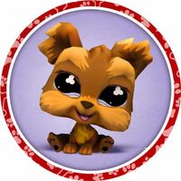 Opłatek na tort Urodziny Pet Shop Pies Piesek Pieski