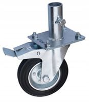 Koło rusztowania warszawskie fi160mm z hamulcem podstawka OCYNK