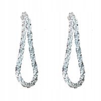 Kolczyki srebrne łańcuszki lekkie sztyfty