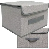 Pudełko organizer na drobiazgi ubrania zabawki składany skrzynia kufer 26cm