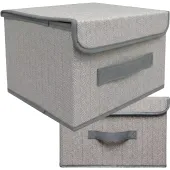 Pudełko organizer na drobiazgi ubrania zabawki składany skrzynia kufer 26cm