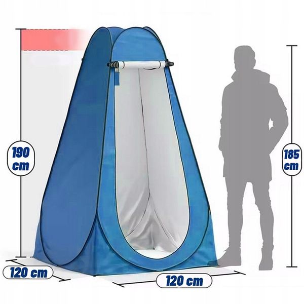 Namiot na Prysznic Przebieralnia Toaleta WC Przenośna Plażowy Kempingowy zdjęcie 7