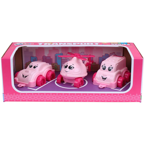 Zestaw Pojazdów Dla Dziewczynki Autka Helikopter Technok 8003 na Arena.pl