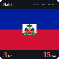 Karta eSIM Internet Haiti 3 GB na 15 dni - bez rejestracji