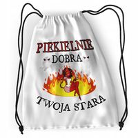 Plecak Dla Twojej Starej Sportowy Szkolny Worek Z Nadrukiem Ze Zdjęciem