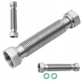 Wąż rozciągliwy wężyk 1/2 x 1/2 300 - 600 mm nierdzewny giętki GW/GW