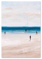 Plakat plaża abstrakcja pastelowe kolory 40x50 cm