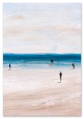 Plakat plaża abstrakcja pastelowe kolory 40x50 cm