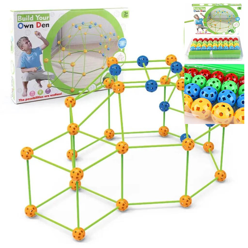 Zestaw Do Budowy Magicznego Fortu/Bazy 3D 87 Elementów na Arena.pl