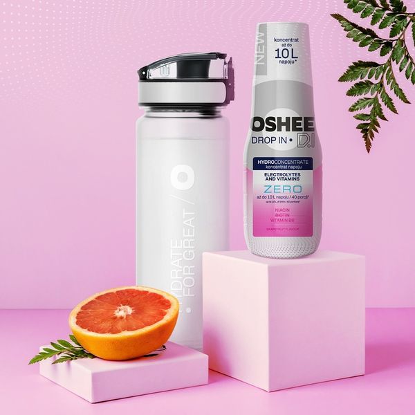 3x Hydrokoncentrat OSHEE Drop In ZERO Elektrolity Witaminy Grejpfrut zdjęcie 4