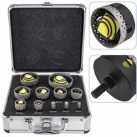 OTWORNICA DIAMENTOWA KORONKA DO GRESU M14 ZESTAW  6,8,10,35,68 mm ADAPTER