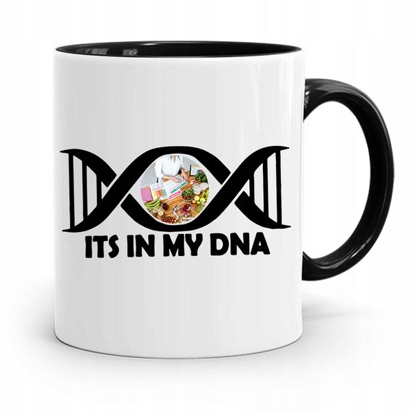 Dla Dietetyka Dietetyczki Kubek Czarny Na Prezent Z Nadrukiem Ze Zdjęciem zdjęcie 1