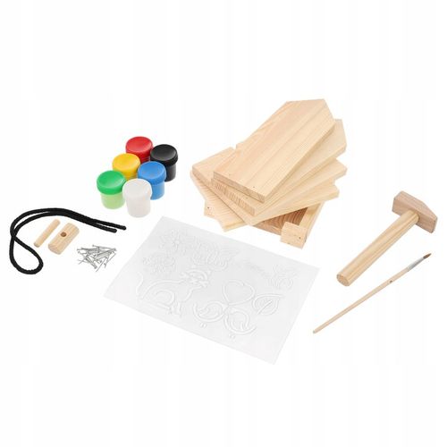 Karmnik dla ptaków drewniany DIY Zestaw do samodzielnego montażu na Arena.pl