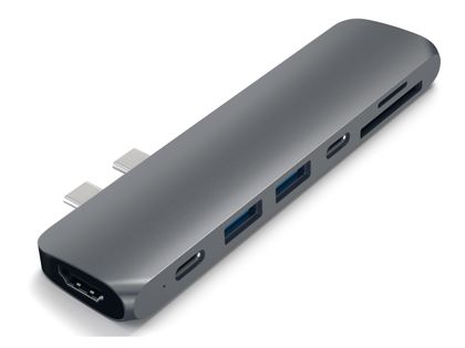 Satechi hub pro USB-C adapter USB, USB-C, SD, HDMI 4K Space Gray