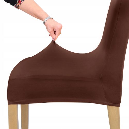 Pokrowiec Na Krzesło Brązowy Elastyczny na Arena.pl