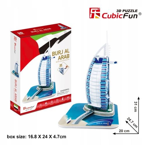 puzzle 3d wieżowiec burj.44el. na Arena.pl