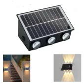 Kinkiet Solarny Góra Dół 6 LED Na Elewacje Ścianę