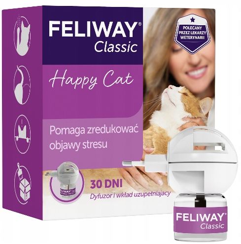FELIWAY CLASSIC komplet dyfuzor + wkład FEROMONY DLA KOTA 48 ml na Arena.pl