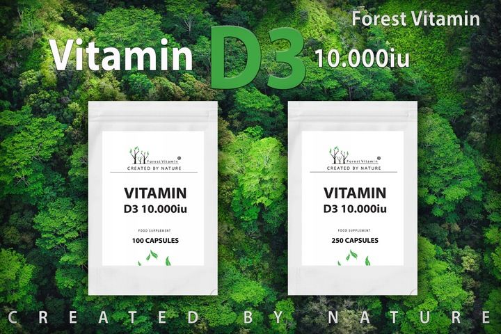 FOREST WITAMINA D3 10000iu 100 tab MOCNA ZDROWIE zdjęcie 13