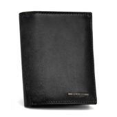 duży portfel portfel męski skórzany bellugio - czarny