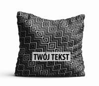 Poduszka Dekoracyjna GEOMETRYCZNA  z Twoim napisem G05