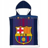 Ręcznik szybkoschnący z kapturem ponczo dla dzieci oficjalny FC Barcelona
