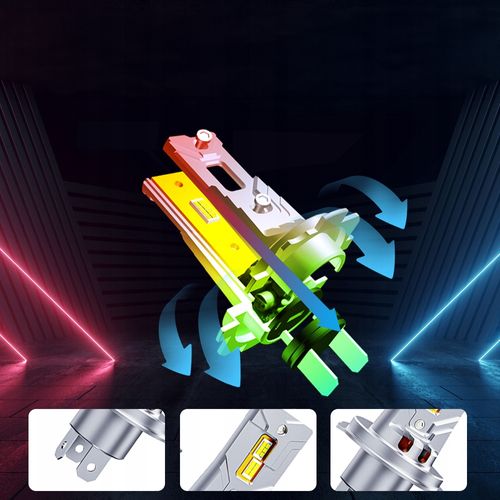 ŻARÓWKI LED H4 RETROFITY 1 do 1 5500K SUPER WHITE na Arena.pl