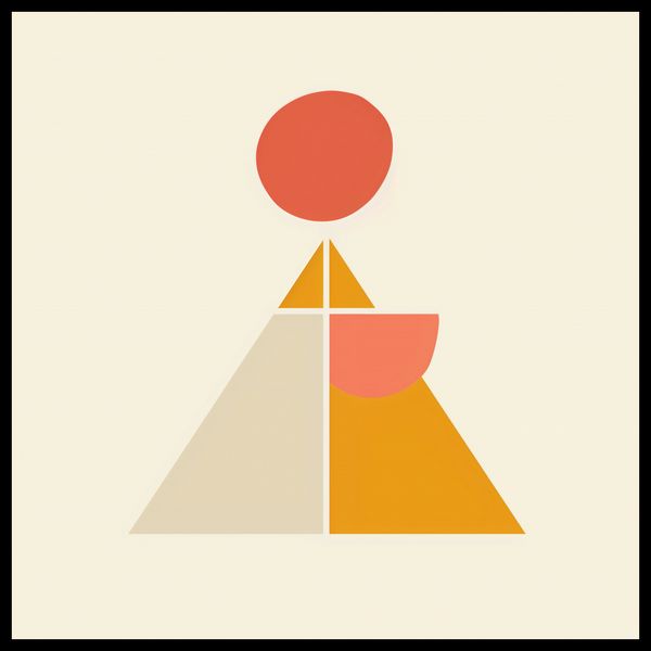 Plakat 80x80cm Piramida Równowagi zdjęcie 2