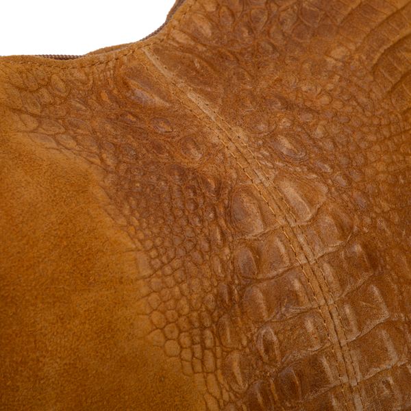 VERA PELLE torebka zamszowa listonoszka z frędzelkiem V479 c.jeansowa zdjęcie 6