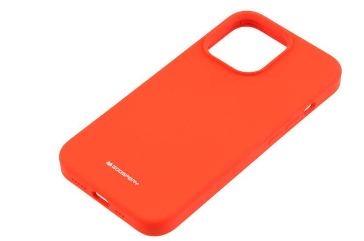 Etui Mercury Goospery Silicone do Apple iPhone 13 Pro Max czerwony zdjęcie 1