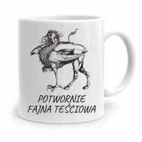 Kubek Prezent Teściowej Potwornie Fajna Teściowa Z Nadrukiem Ze Zdjęciem