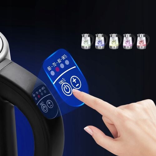 Czajnik Elektryczny Szklany z Regulacja Temperatury 1,7L 2200 W na Arena.pl