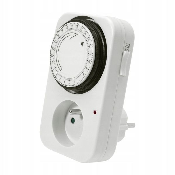 PROGRAMATOR CZASOWY WYŁĄCZNIK MECHANICZNY GNIAZDKO DOBOWY 24H TIMER zdjęcie 1