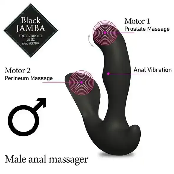 FeelzToys - Black Jamba Anal Vibrator zdjęcie 3