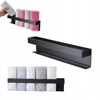 Półka Łazienkowa Wisząca Pod Prysznic Kuchenna TSG-160 Czarna 40 Cm