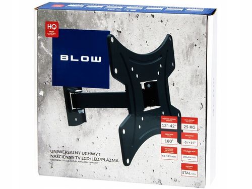 MOCNY OBROTOWY UCHWYT ŚCIENNY DO TV MONITORA WIESZAK TELEWIZORA LCD 10-42 na Arena.pl